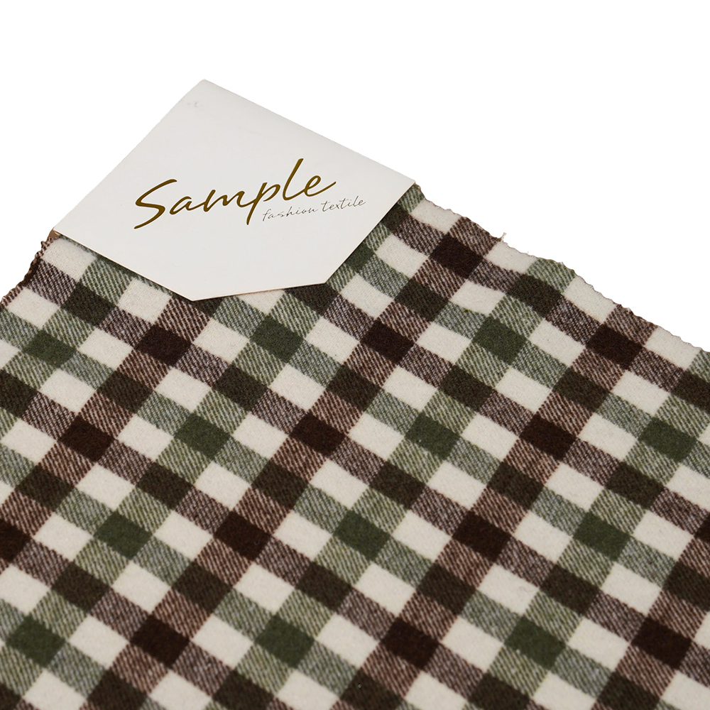 100% autre, 410G/M vert, marron et blanc, fil tweed, ML-701234