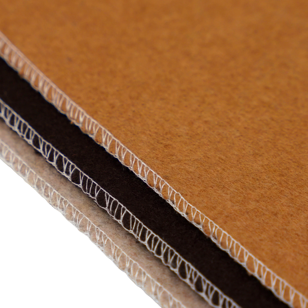 20 % laine, 70 % polyester, 10 % autres fibres, 870 G/M, chameau, tissu en laine double face, ML-110037-9