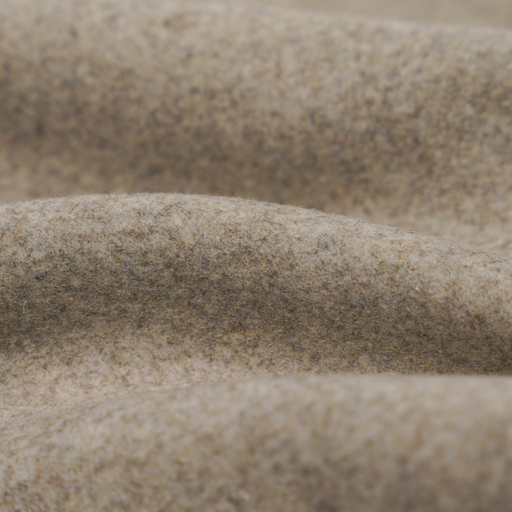 50 % laine, 40 % polyester, 10 % autres fibres, 770 G/M, pâte de haricots légère naturelle, tissu sergé Melton, ML-0124-4425