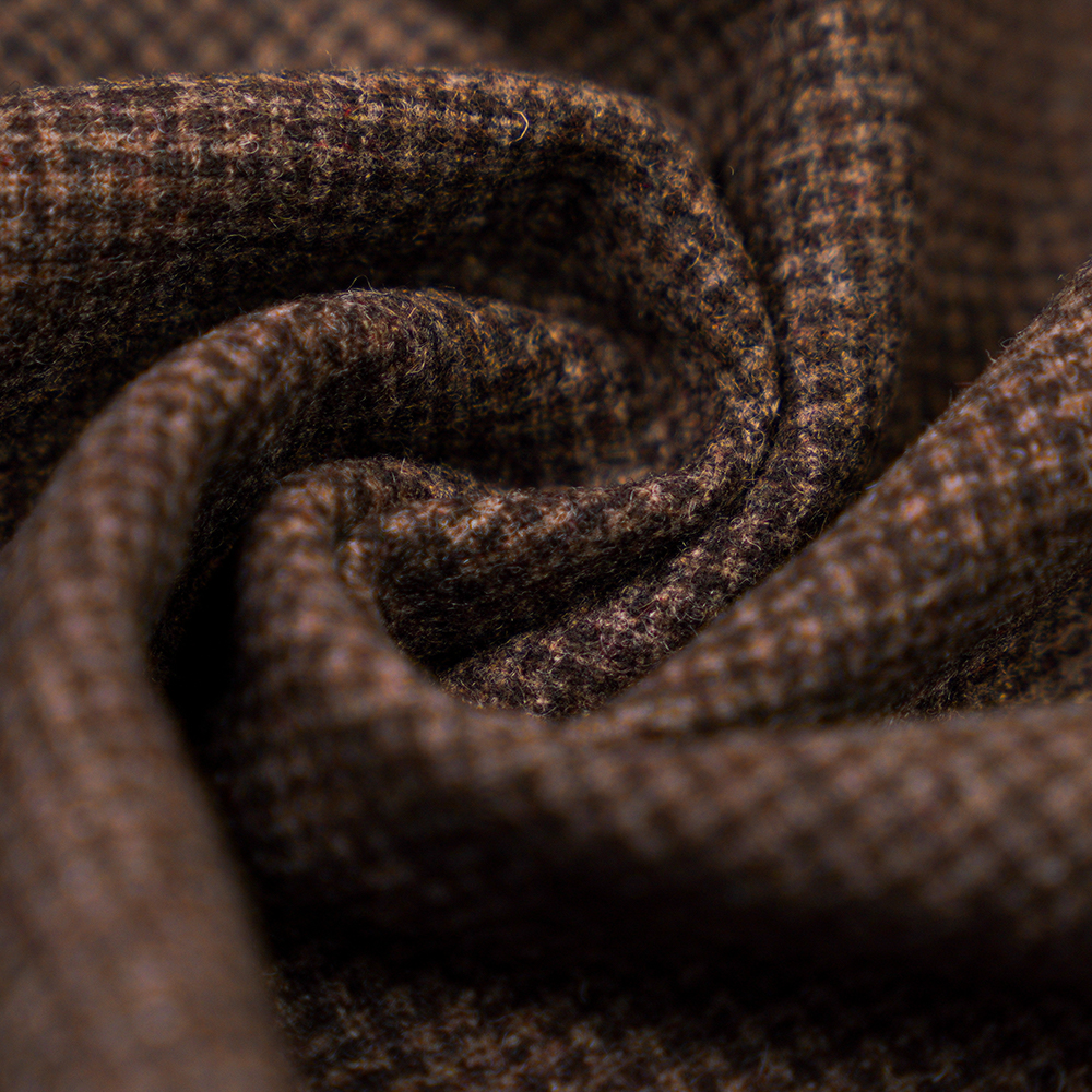 60% laine, 30% polyester, 10% autres fibres, 300G/M, mélange de café + millet en pâte de haricots rouges, tissu en flanelle, ML-S06-050