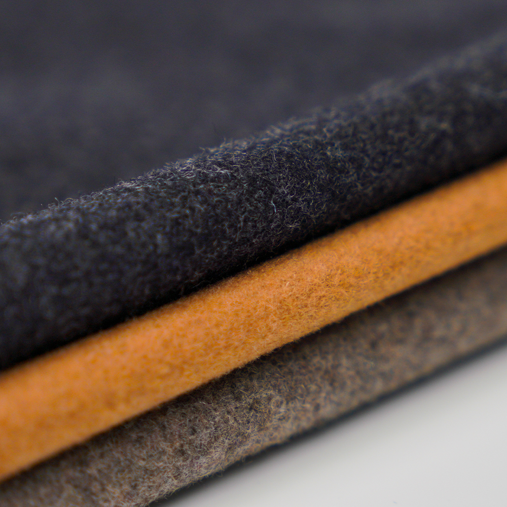 60 % laine, 30 % polyester, 10 % autres fibres, 800 G/M, gris foncé, Melton ML-90345