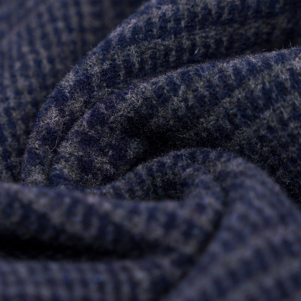 55 % laine, 45 % autres, r 645G/M, bleu marine, tissu velours double face, ML-3010305-1