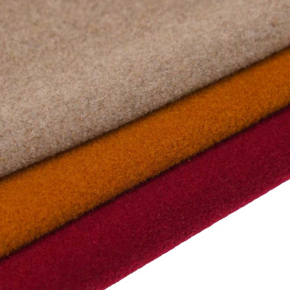 50 % laine, 50 % autres fibres, 750 G/M, jaune camel, tissu velours, ML-DALAN-D